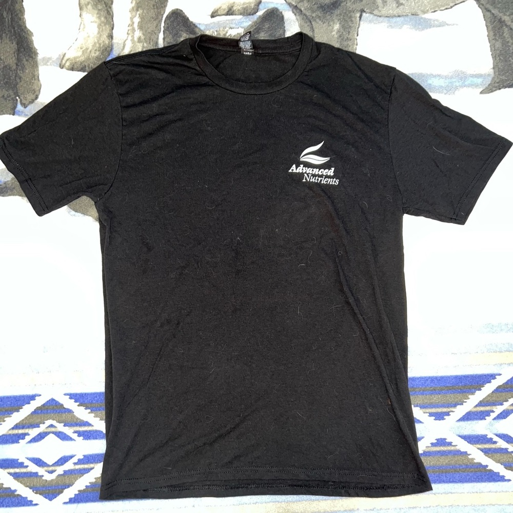 Advanced Nutrients Black Short Sleeve T Shirt Size M